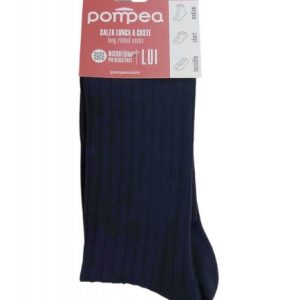 6 PAIA CALZE UOMO POMPEA MICROFIBRA LUNGHE COSTINA NERO SCARPA 39-42 43-46