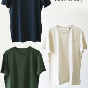 Pack da N.3 T-Shirt in Puro Cotone Pregiato con Iniziali o Senza!