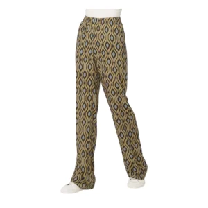 Pantalone Ampio con Fantasia Geometrica in Viscosa DM84PE – Ragno