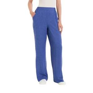 Pantalone Ampio con Tasche e Hexagon Pattern in Ecoseta DQ23PE – Ragno