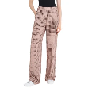 Pantalone Ampio con Tasche e Micro Pattern in Ecoseta DQ22PE – Ragno