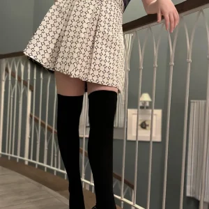 Calze Parigine in Alpaca Nere con Iniziali o Senza!