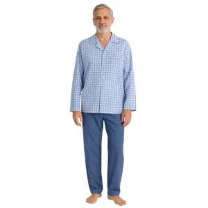 Pigiama Aperto con Collo in Flanella Leggera VPRT91574 – Perofil