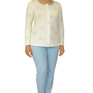Pigiama Aperto in Interlock di Cotone 92421 – Linclalor