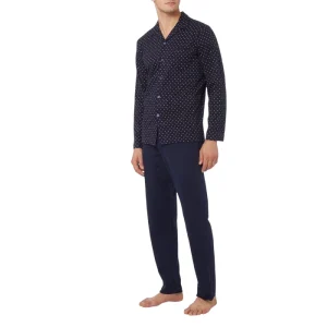 Pigiama Lungo Aperto con Collo in Cotone Invernale con Stampa VPRT92402 – Perofil