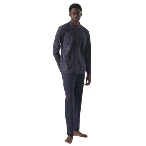 Pigiama Uomo Aperto Con Collo in Interlock di Cotone U544N7 – Ragno