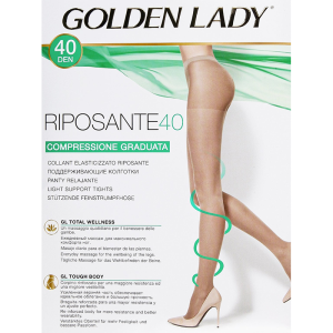 10 PAIA COLLANT GOLDEN LADY RIPOSANTE 40 DENARI ELASTICIZZATO ELEGANTE