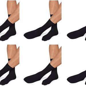 6 PAIA CALZE DA UOMO CORTE ROSSI ART. 491 IN COTONE FILO DI SCOZIA RIMAGLIATE