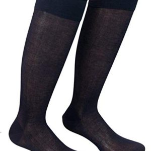 6 PAIA CALZE DA UOMO LUNGHE ROSSI ART. 491 IN COTONE FILO DI SCOZIA RIMAGLIATE