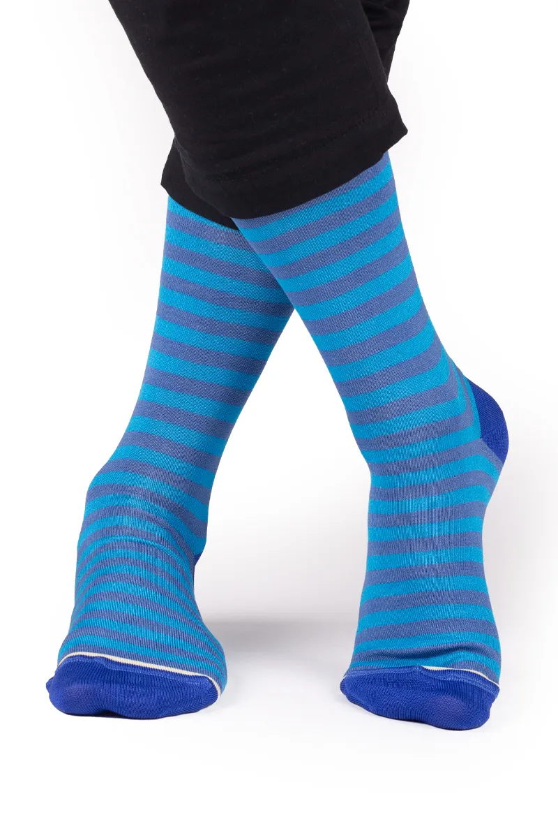 Calze a Righe Nizza in Filo di Scozia con Iniziali o Senza! - immagine 3