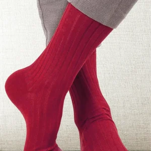 Pure Scotland Rosso MezzaGamba a Costine con Iniziali o Senza!