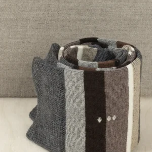 Calze a Righe Sfumature di Brown in Cotone Pettinato con Iniziali o Senza!