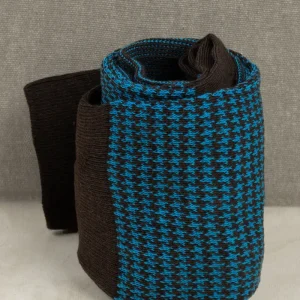 Calze Moro&Turchese Pied de Poule in Cotone Pettinato con Iniziali o Senza!