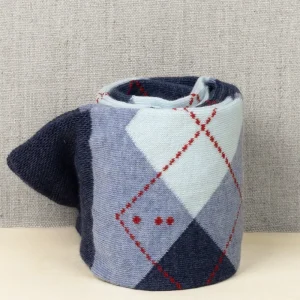 Calze a Rombi Frost Blu con Iniziali o Senza!