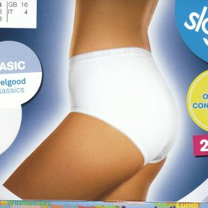 2 SLIP DONNA SLOGGI BASIC MIDI CLASSICO NON SGAMBATO CON ELASTICO MORBIDO