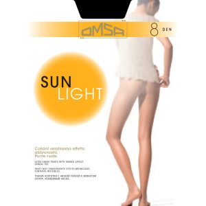 5 PAIA COLLANT OMSA ESTIVO SUNLIGHT 8 DEN PUNTE INVISIBILI TAGLIE 2-3-4-XL