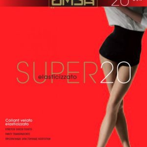 10 PAIA COLLANT OMSA SUPER 20 VELATO ELASTICIZZATO IN LYCRA TAGLIE 2-3-4