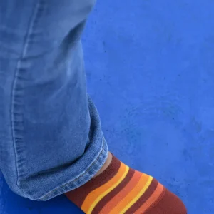 Salvapiedi Classic Style Righe Sfumature Fuoco con Iniziali o Senza!