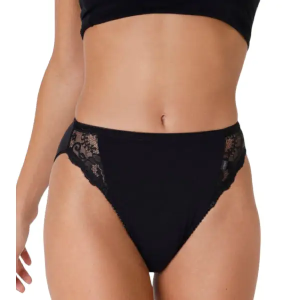 Slip Mini Sgambato Lovely Charme in Cotone Elasticizzato con Pizzo 10033 – Lovable (3 Paia) - immagine 3