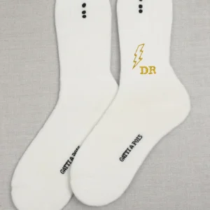 Calze Sportive con Saetta ed Iniziali Ricamate