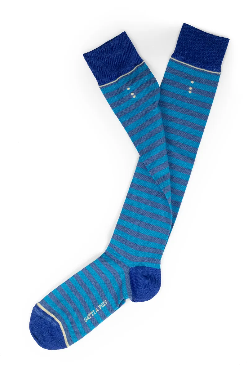 Calze a Righe Nizza in Filo di Scozia con Iniziali o Senza! - immagine 4