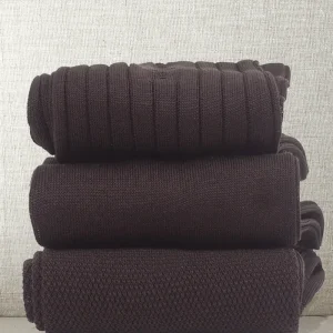 Box da N.3 Calze Mezzagamba in Filo di Scozia Testa di Moro in 3 Lavorazioni diverse con Iniziali o Senza!