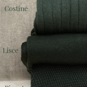 Box da N.3 Calze Lunghe Filo di Scozia in Verde Loden con Iniziali o Senza!