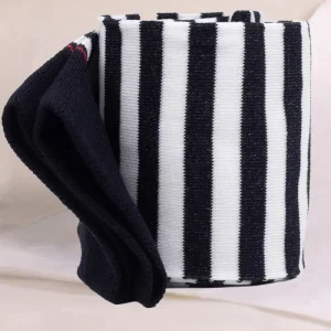 Calze a Righe Urban Shades BluNotte in Filo di Scozia con Iniziali o Senza!