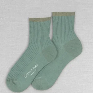 Medium Scotland Donna Tono su Tono Mint&Salvia con Iniziali o Senza!