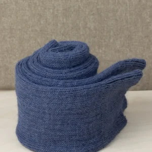 Calze Mezzagamba in Alpaca color Zaffiro con Iniziali o Senza!