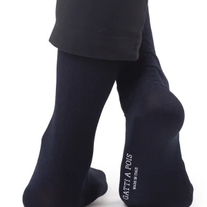 Pure Scotland Blu Notte MezzaGamba a Lavorazione Piquet con Iniziali o Senza!