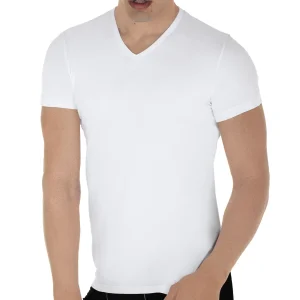 2 MAGLIE UOMO SCOLLO V IN COTONE JERSEY ARIS