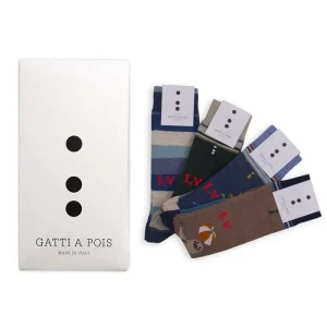 Box N 4 Calze Bimbo con Iniziali