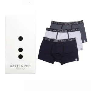 Box n.3 Boxer Intimi in Cotone Jersey con Iniziali o Senza!