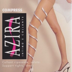 6 COLLANT AZIRA COMPRESS 40 DEN RIPOSANTE VELATO TAGLIA 2-3-4-XL-XXL