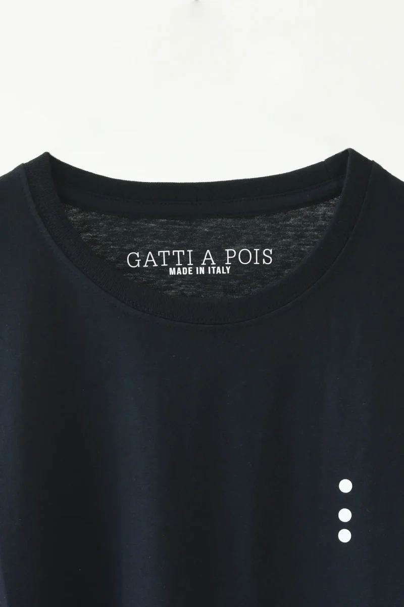 T-Shirt Made in Italy color BluNotte a Manica Corta con Iniziali o Senza! - immagine 5