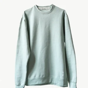 Felpa color Salvia in Cotone Organico con Garzatura Interna con Iniziali o Senza!