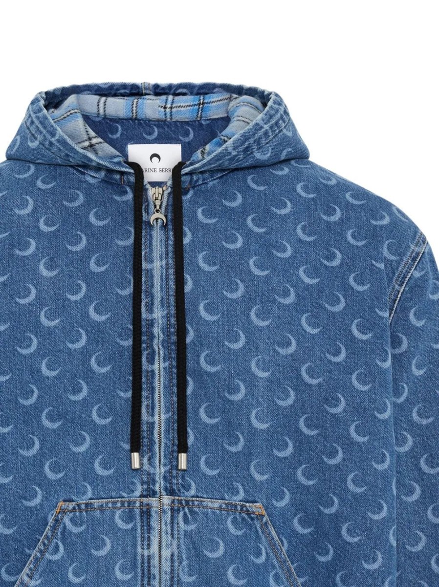 MARINE SERRE - MOON DENIM PADDED JACKET Giacca - immagine 3