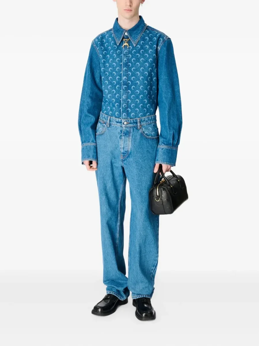 MARINE SERRE - MOON LASER LS SHIRT Camicia - immagine 5