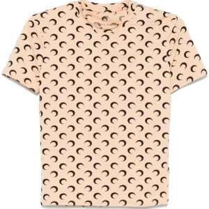 MARINE SERRE - MOON JERSEY SS CREWNECK TOP