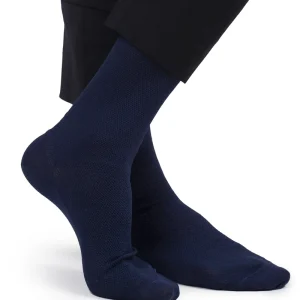 Pure Scotland BluMarine MezzaGamba a Lavorazione Piquet con Iniziali o Senza!