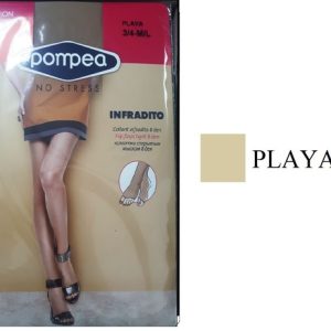 6 PAIA COLLANT POMPEA INFRADITO 8 DEN PUNTA APERTA ELASTICIZZATO VELATISSIMO