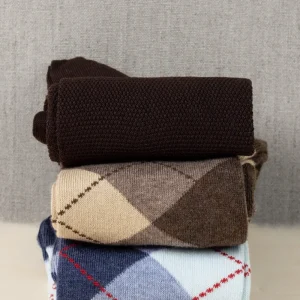 Box da N.3 Calze Lunghe in Cotone Pettinato e Filo di Scozia BrownMan con Iniziali o Senza!