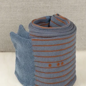 Calze Vanisè BluAvio&Cognac in Caldo Cotone con Iniziali o Senza!