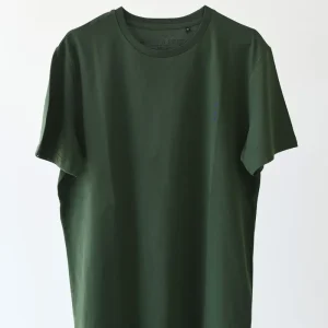 T-Shirt Made in Italy color Verde Loden Manica Corta con Iniziali o Senza!