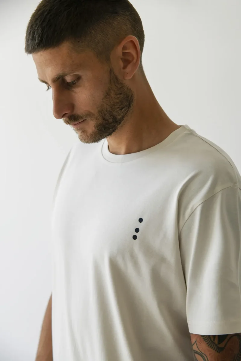 T-Shirt Made in Italy color Burro a Manica Corta con Iniziali o Senza! - immagine 8