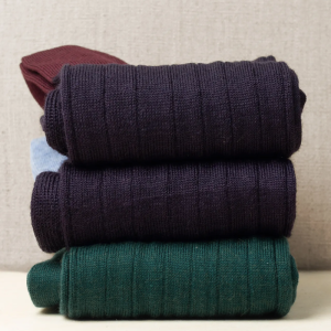 Box da N.3 Calze Lunghe in Morbida Lana Uomo Classico con Iniziali o Senza!