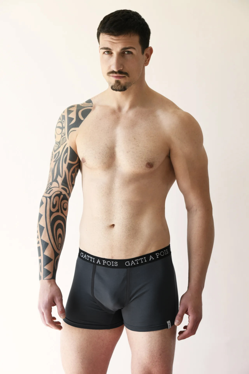 Box n.3 Boxer Intimi in Cotone Jersey Nuova Collezione+ CARD Profumata con Iniziali o Senza! - immagine 4